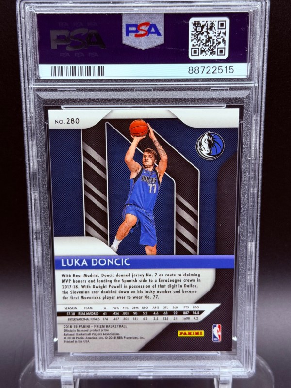 Luka Doncic 2018 Panini Prizm #280 Rookie PSA 9 MINT