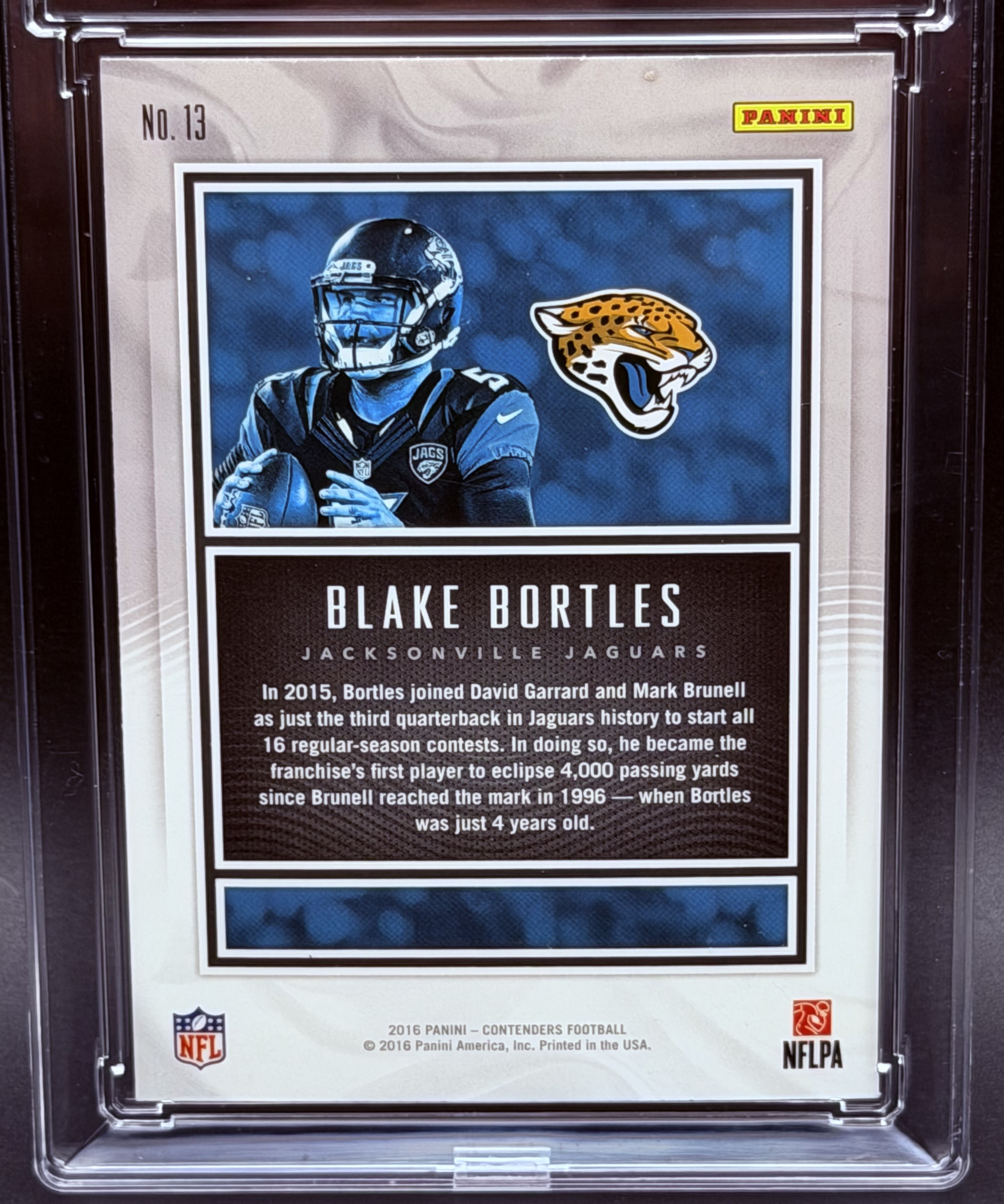 Manny Jacinto (Jason Mendoza in “The Good Place”) Signed Blake Bortles MVP Rookie Card - Image 3