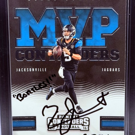 Manny Jacinto (Jason Mendoza in “The Good Place”) Signed Blake Bortles MVP Rookie Card - Image 4