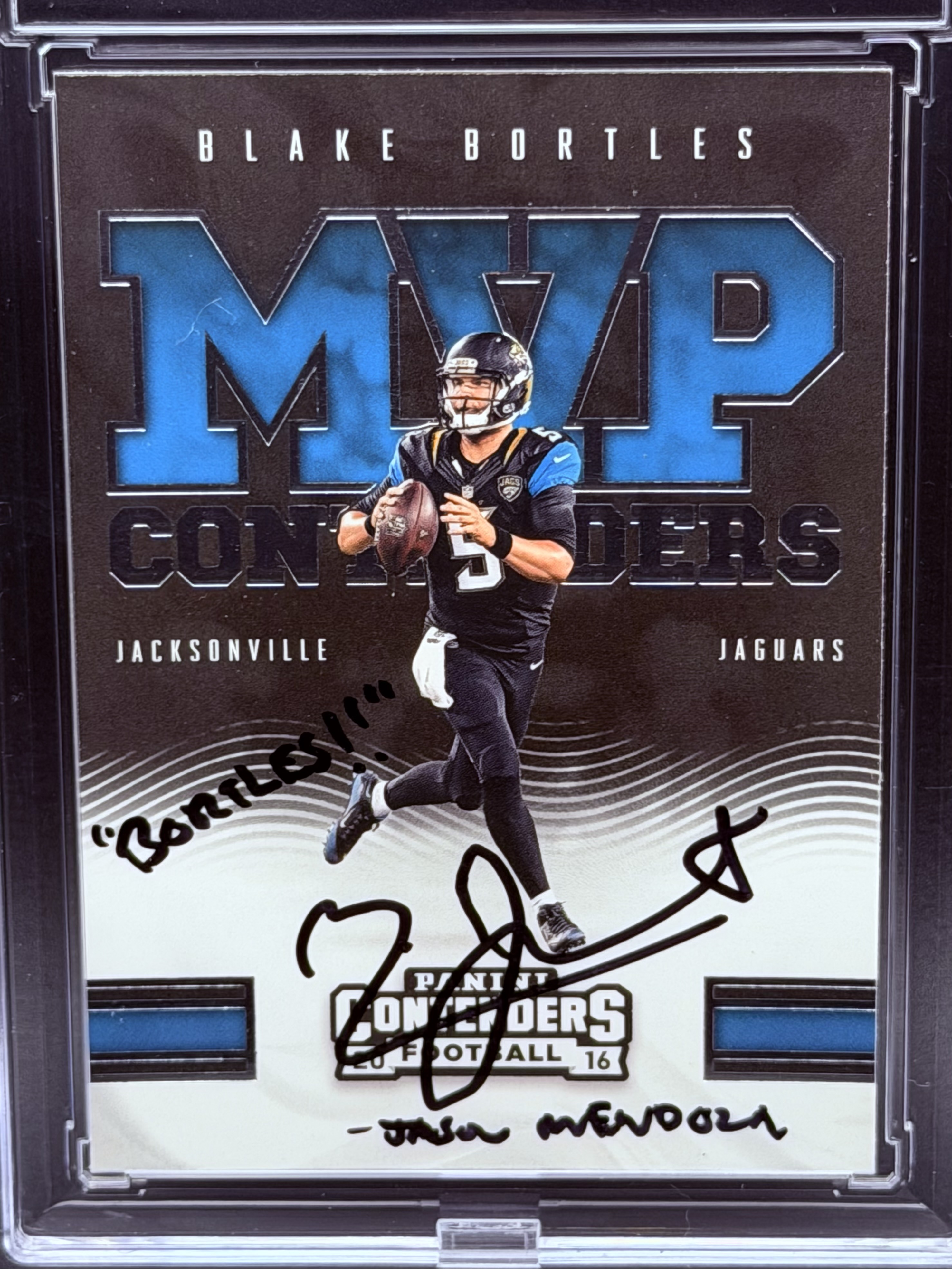 Manny Jacinto (Jason Mendoza in “The Good Place”) Signed Blake Bortles MVP Rookie Card - Image 4