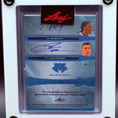 2023 Leaf Magnificent Six Autograph Steph Curry, Kevin Durant, Anthony Edwards, James Harden+ - Image 2